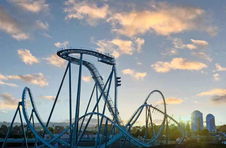 Take a sneak peek at the first floorless dive coaster in California