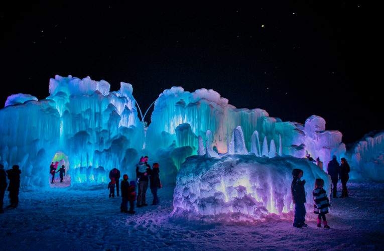 The coolest winter ice castles and sculptures in America