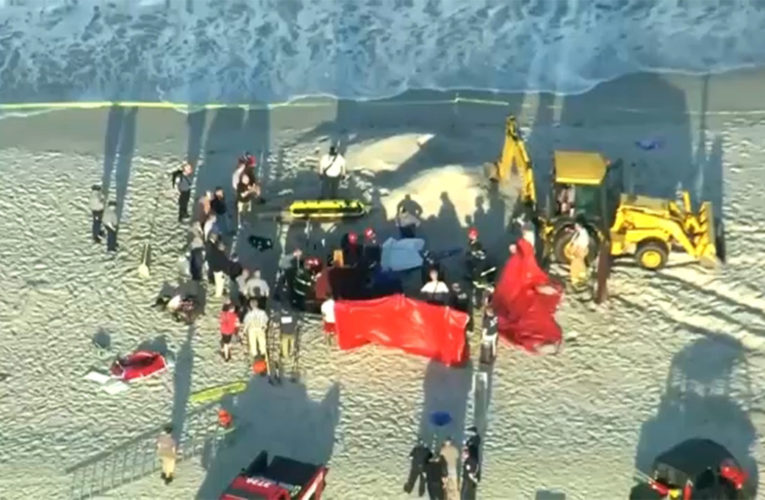 New Jersey beach sand collapse: firefighter describes efforts to uncover victims