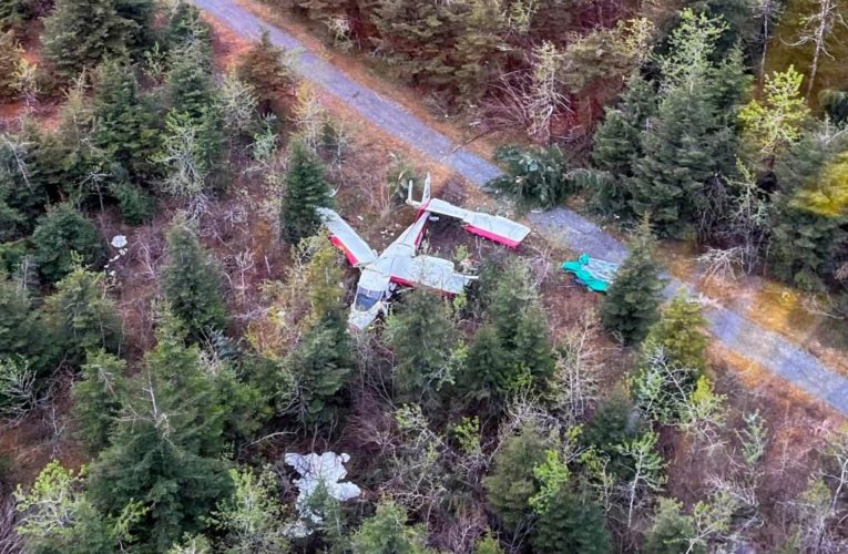 Alaska airplane crashes short of airstrip, injures four people