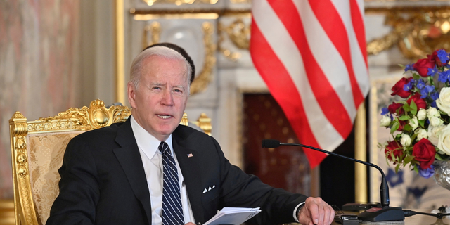 President Biden attends the Japan-U.S. summit meeting at Akasaka Palace state guest house in Tokyo, Japan, May 23, 2022.