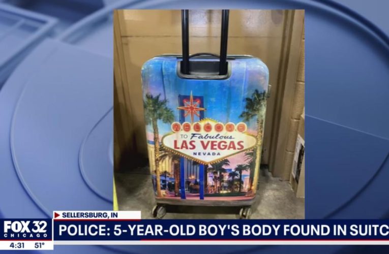 Indiana officials say child found stuffed in suitcase died from electrolyte imbalance