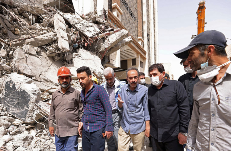 Iran disperses crowd angry over building collapse killing 29