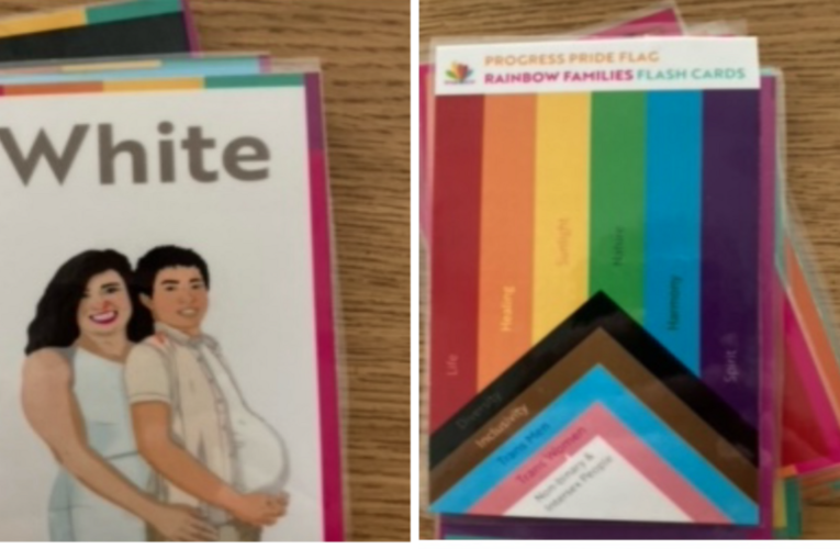 North Carolina preschool uses LGBT flashcards depicting a pregnant man to teach kids colors