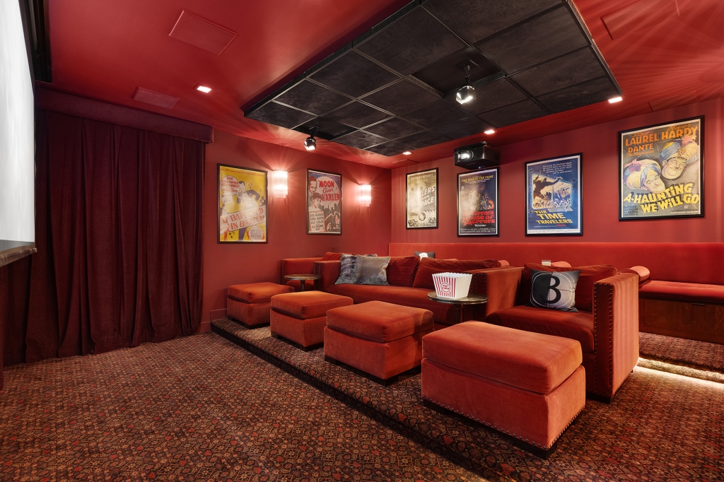 Of course, there is a home theater.