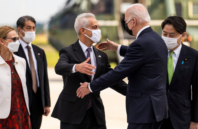 Biden Arrives in Tokyo Seeking to Shore Up Support for Economic Plan