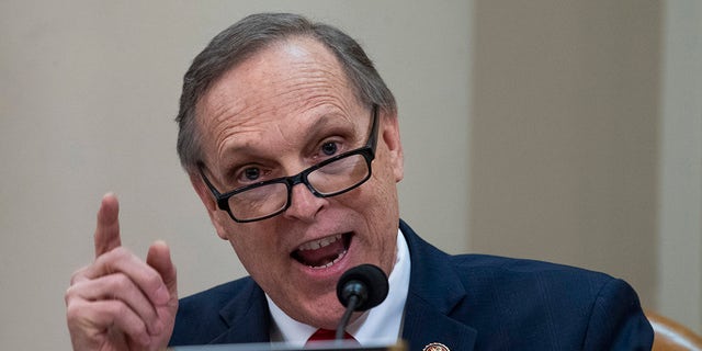 UNITED STATES - DECEMBER 11: Rep. Andy Biggs, R-Ariz., makes an opening statement during the House Judiciary Committee markup of the articles of impeachment against President Donald J. Trump in Longworth Building on Wednesday, December 11, 2019. (Photo By Tom Williams/CQ-Roll Call, Inc via Getty Images)