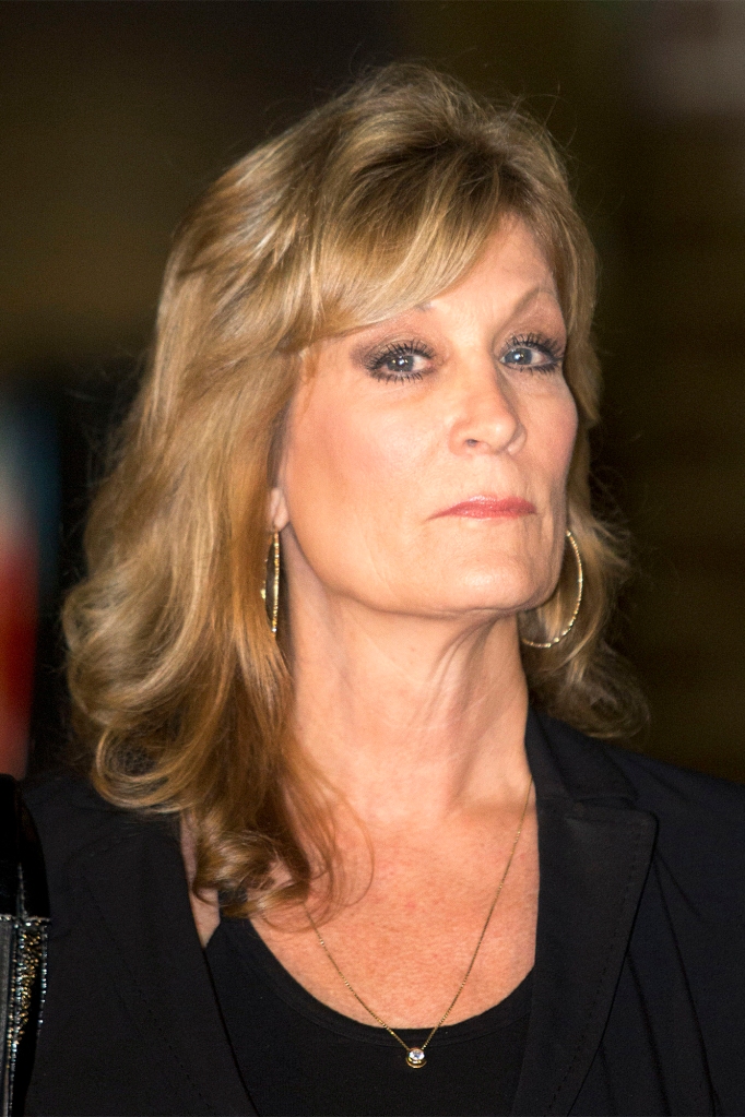 In this Dec. 5, 2014 file photo, Judy Huth appears at a press conference outside the Los Angeles Police Department's Wilshire Division station in Los Angeles about her lawsuit against Bill Cosby.