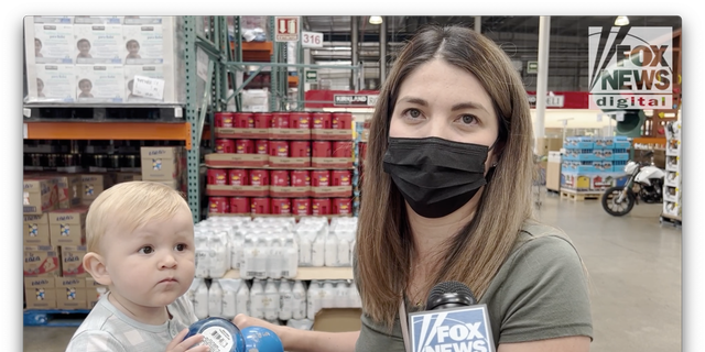 Brenda talks about the baby formula supplies in Mexico (Fox News Digital/Jon Michael Raasch)