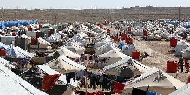 The al-Hawl refugee camp in northeast Syria. 