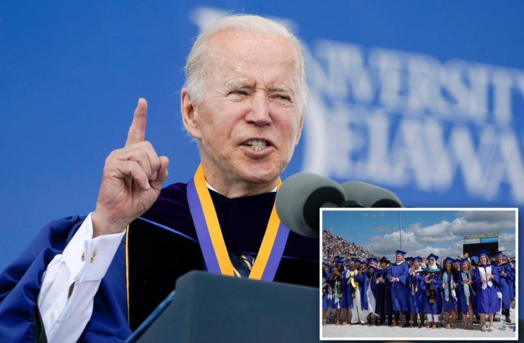 Biden urges students to take up public service in college address