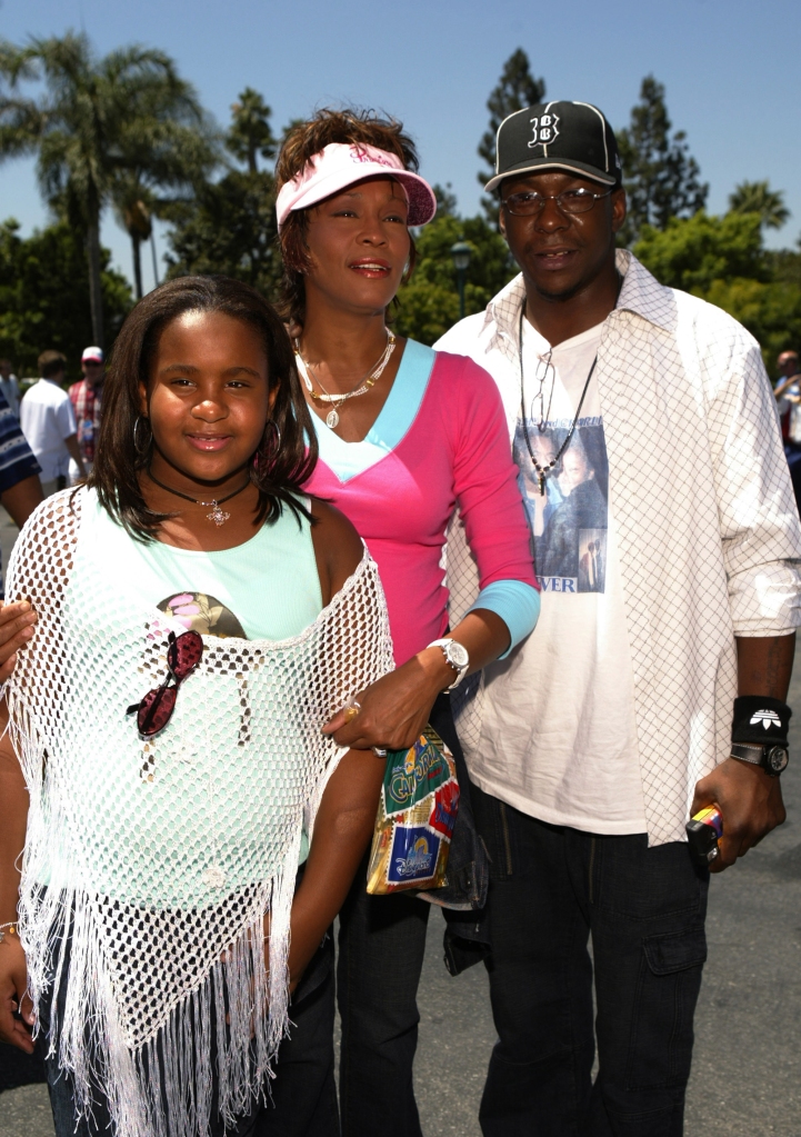 Whitney Houston, Bobby Brown and their daughter Bobbi Kristina