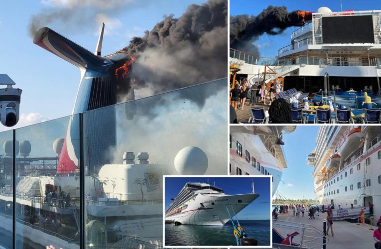 Carnival Cruise ship catches fire in Turks and Caicos