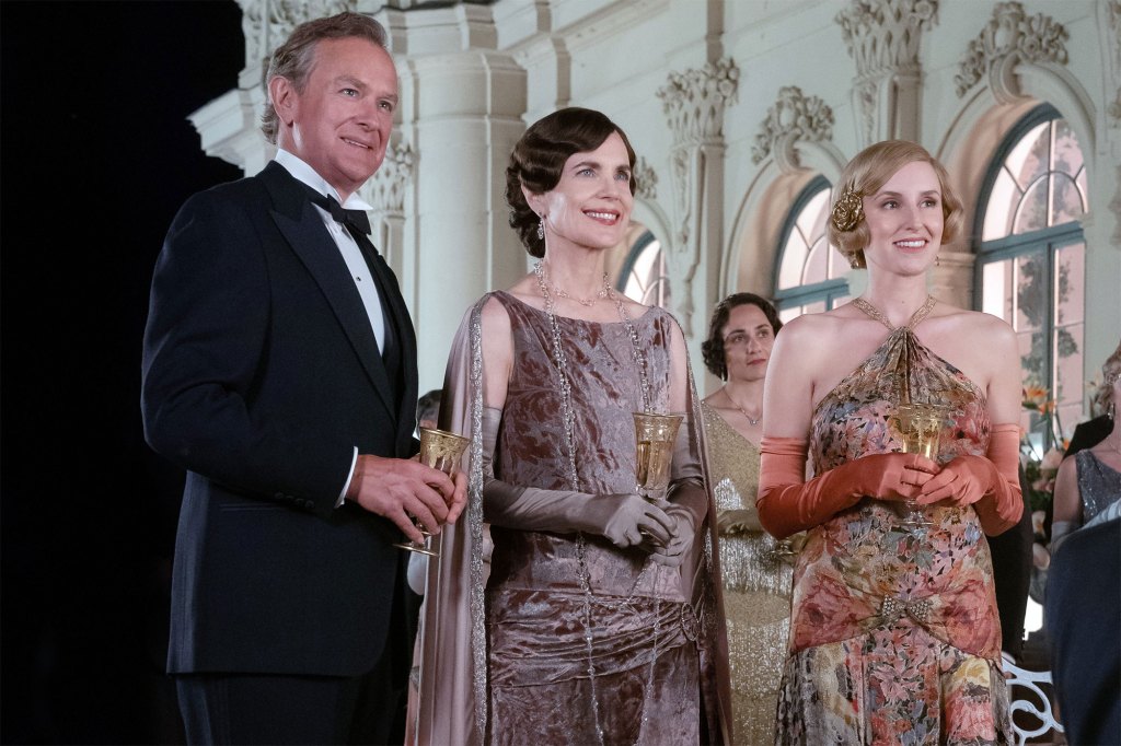 Hugh Bonneville, Elizabeth McGovern, Laura Carmichael in "Downton Abbey: A New Era."