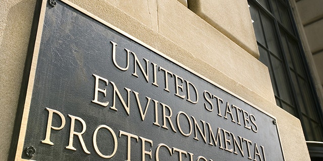 A sign at the Environmental Protection Agency