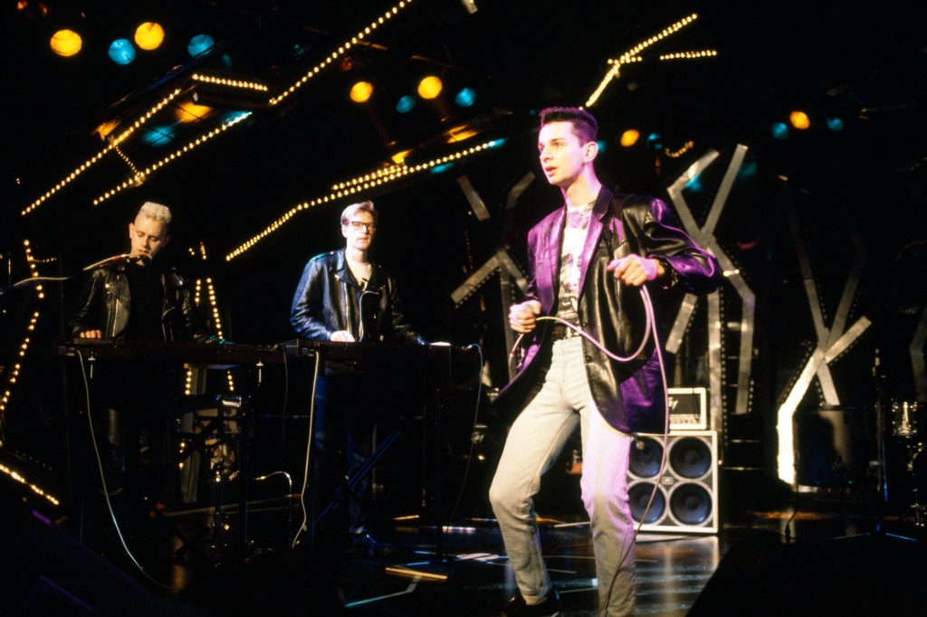 Depeche Mode performing