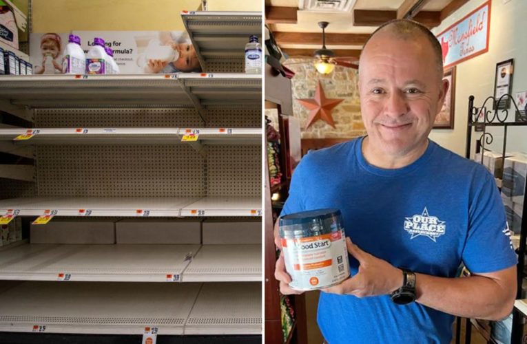 Texas man gives away 300 cans of baby formula amid shortage
