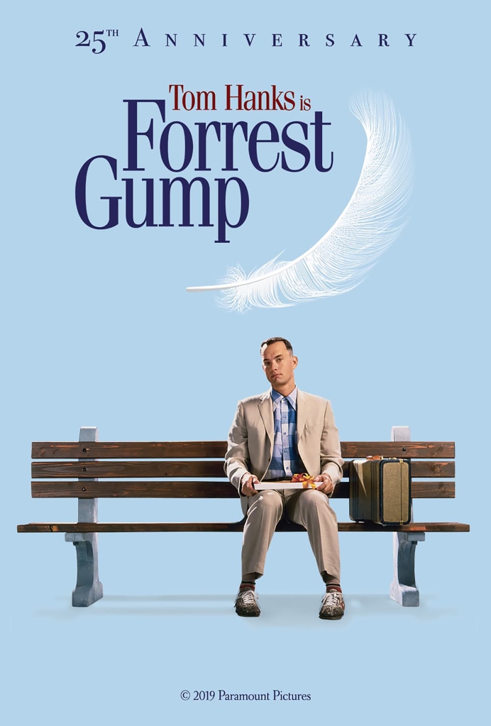 FORREST GUMP, US poster for 2019 re-release, Tom Hanks, 1994. © Paramount / courtesy Everett Collection