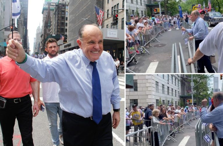 Rudy Giuliani calls heckler a ‘brainwashed a-hole’ at Israel Day Parade