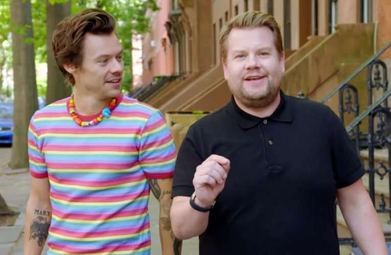 Harry Styles and James Corden make a music video for just $300