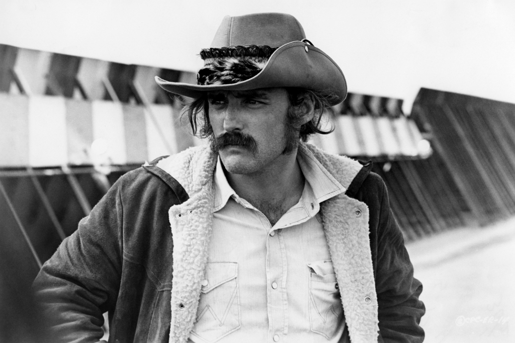 Dennis Hopper in a scene from "Easy Rider" in 1969.