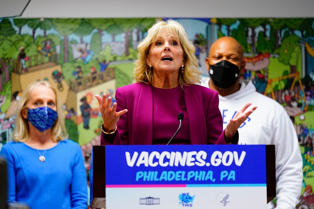 Jill says she took on a "healing role" amid Joe's first year in office, as the nation was ​battered by the coronavirus pandemic, natural disasters and deep political divisions.