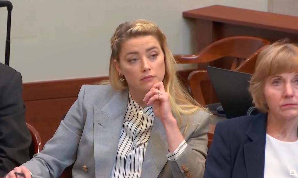 Amber Heard in court on Friday.