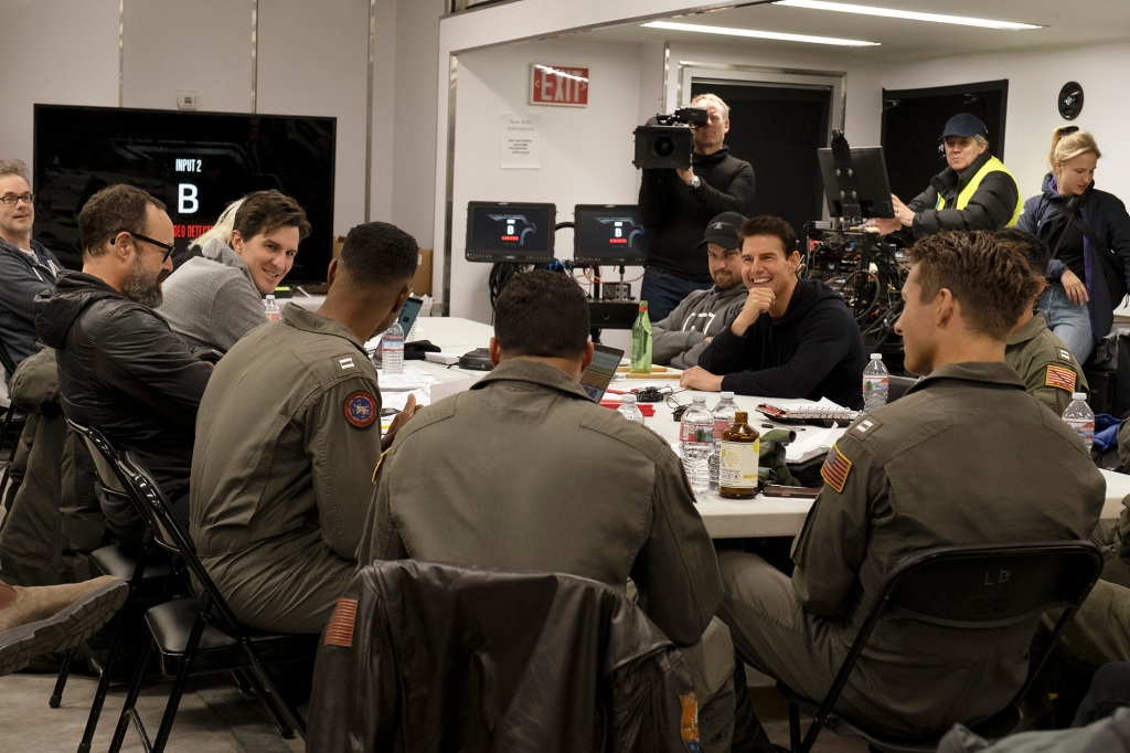 Kevin LaRosa behind the scenes with Tom Cruise and the cast of "Top Gun: Maverick"