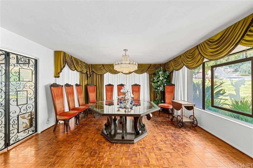 The formal dining room.