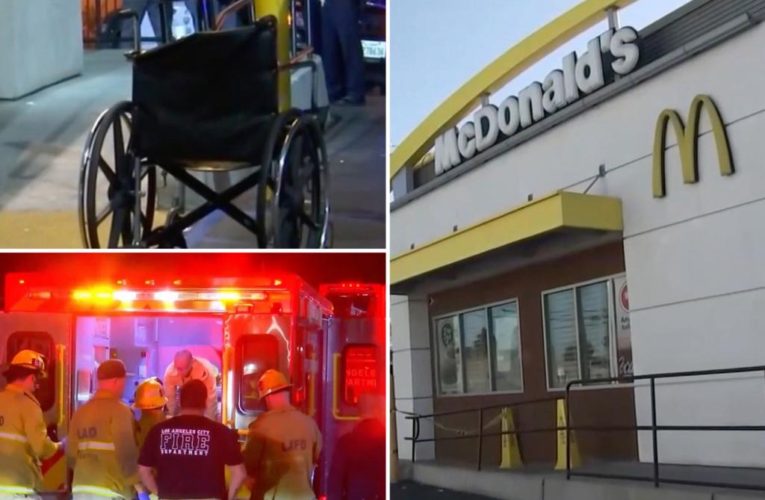 Homeless man in wheelchair shot by Los Angeles McDonald’s