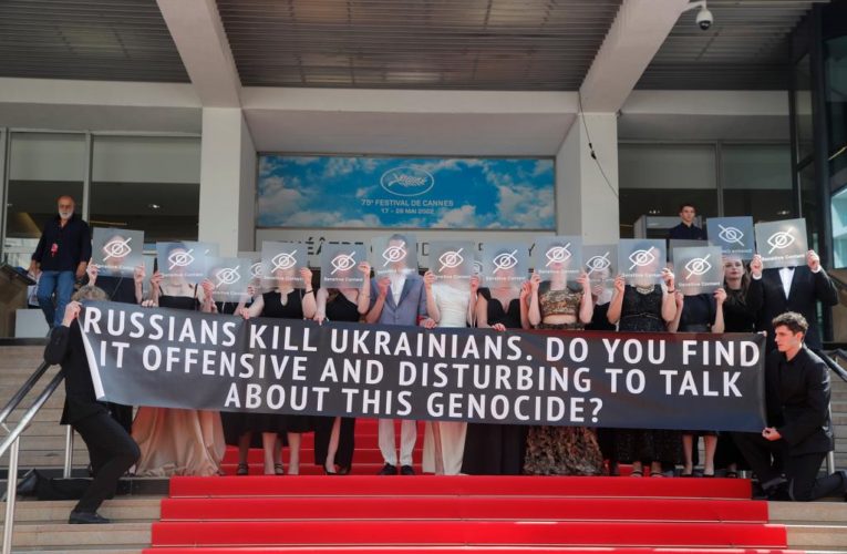 Ukrainian filmmakers protest Russian ‘genocide’ at Cannes premiere