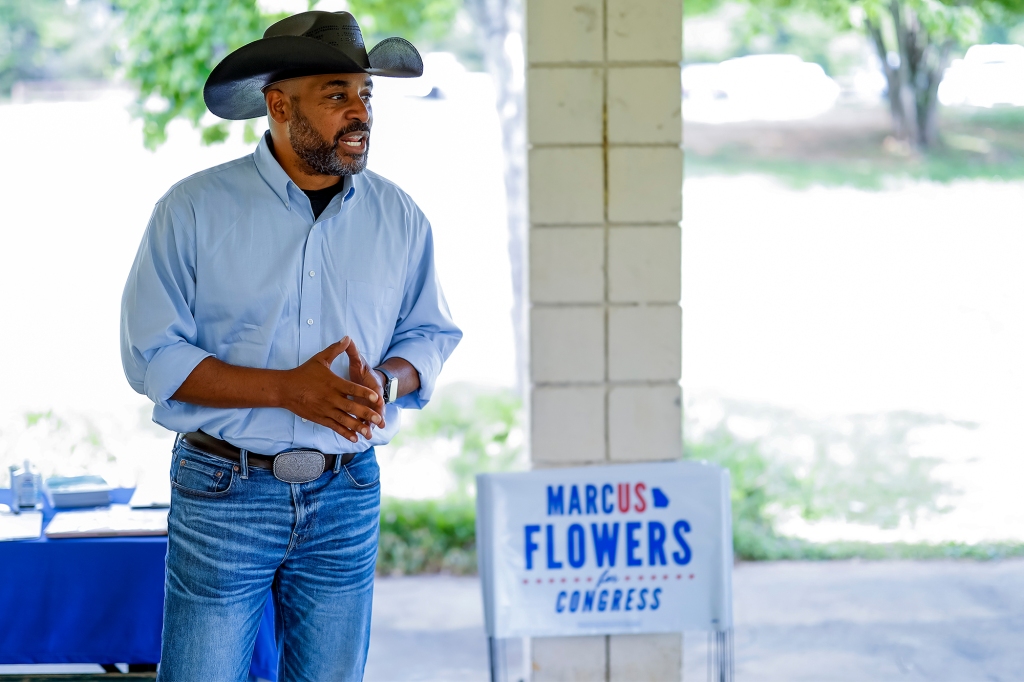 Greene will likely be running against Democrat Marcus Flowers in the general election.