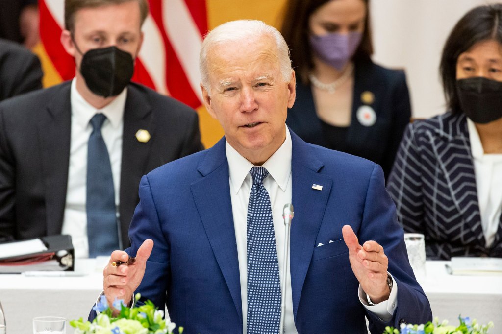 U.S. President Joe Biden attends the Quad Leaders’ summit on May 24, 2022 in Tokyo, Japan.