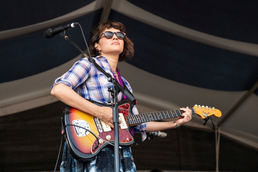Norah Jones of Puss n Boots performs at the New Orleans Jazz and Heritage Festival, on Saturday, May 7, 2022, in New Orleans.