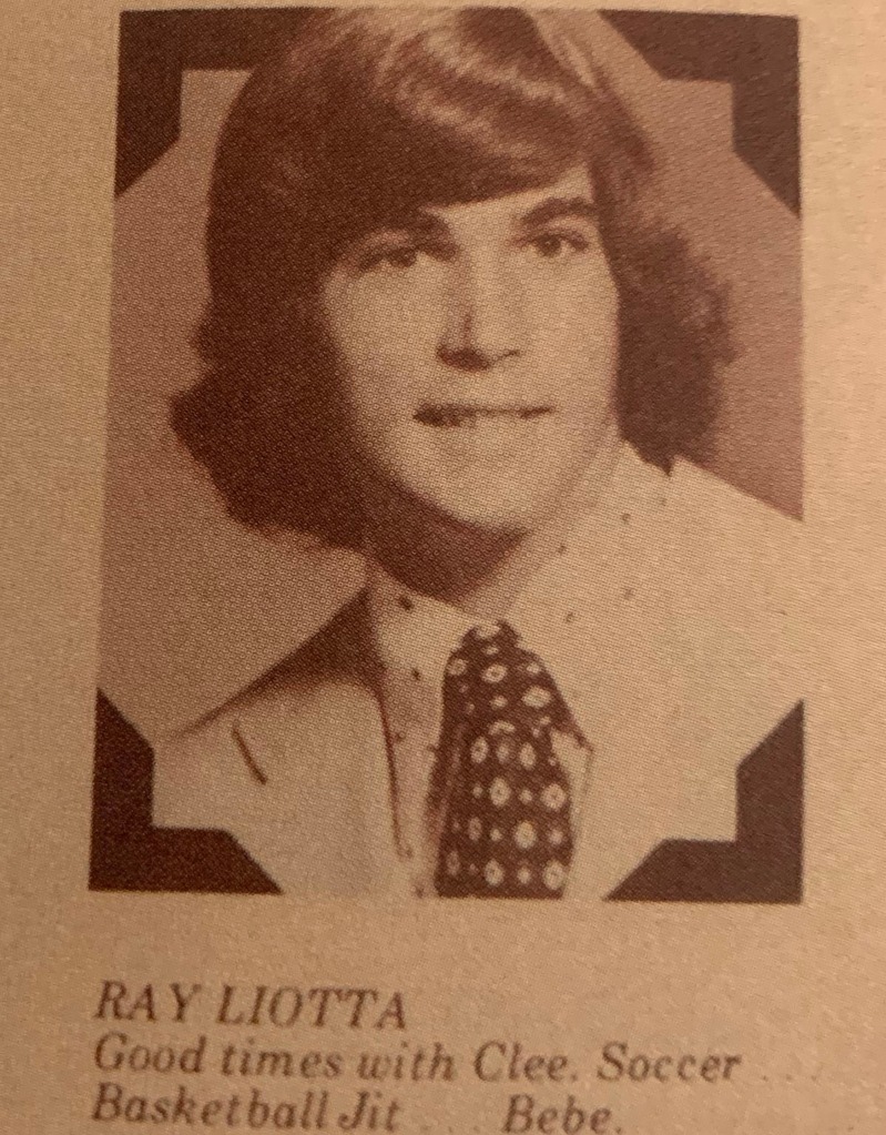 Ray Liotta's yearbook photo.