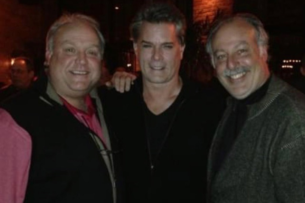 Ray Liotta, center, with old New Jersey pals Gene Laguna and Jules Geltzeiler.