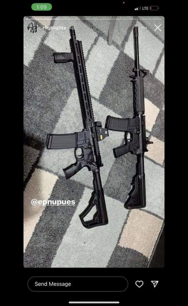 Ramos shared images of his guns on social media before the massacre.