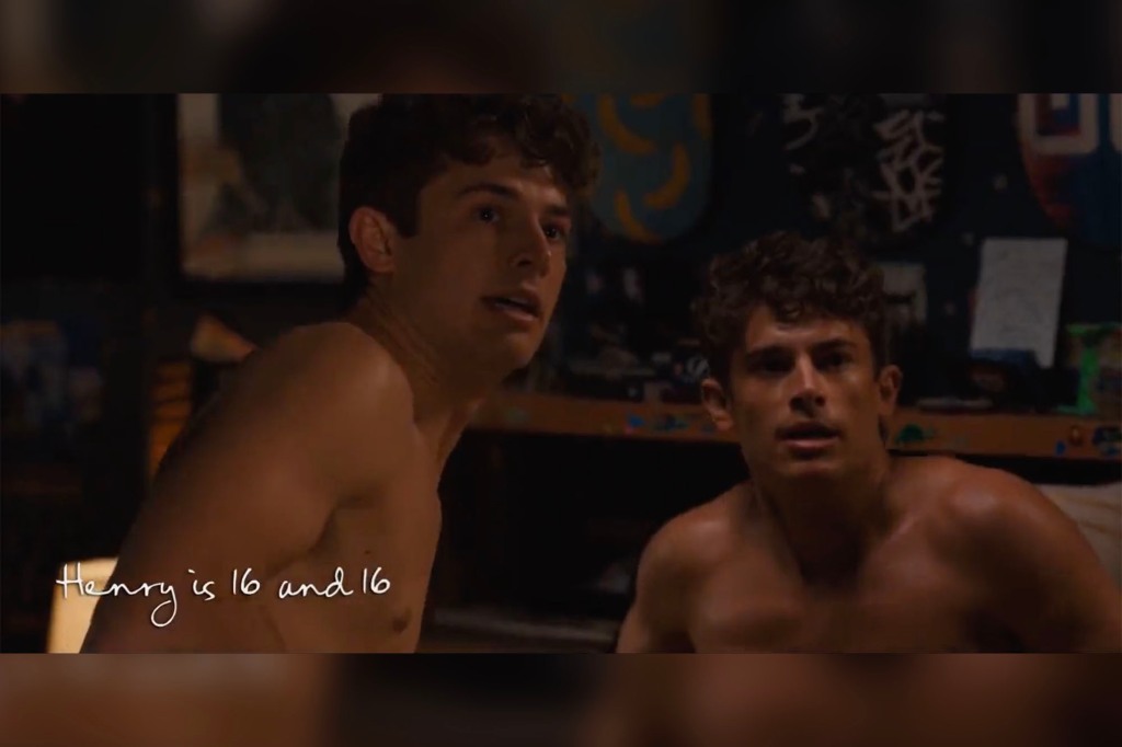 The scene from the show shows a 16-year-old Henry performing oral sex on himself.  