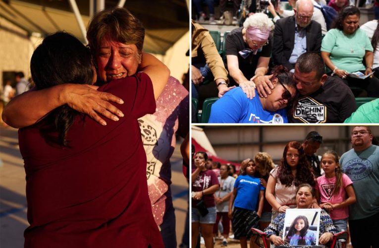 Uvalde residents hold tearful prayer vigil after Texas school shooting