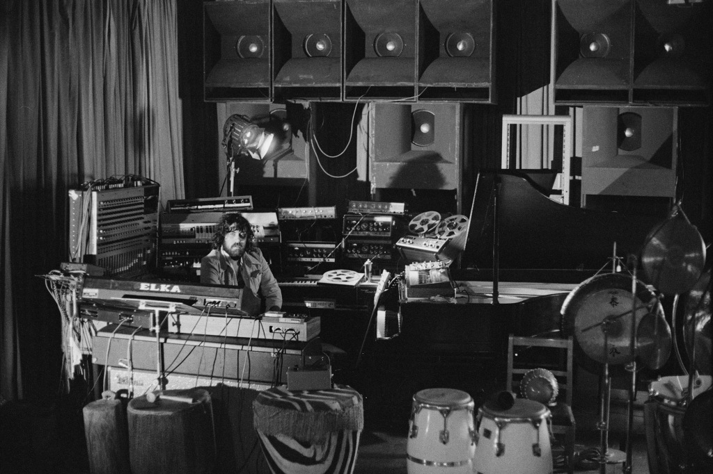 Vangelis with equipment