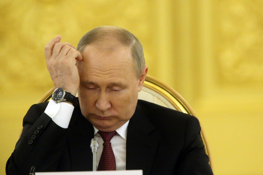 The Kremlin official insisted that Putin has appeared in public "every day."