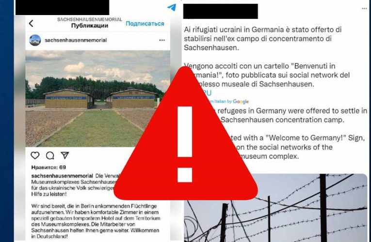 False claims that Ukrainian refugees were invited to stay at former Nazi camp