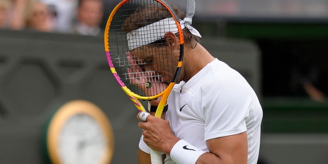 Rafael Nadal was in pursuit of his third Wimbledon championship and his third Grand Slam title of the year.