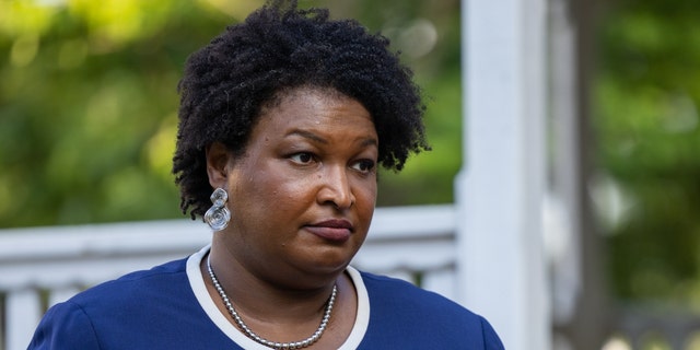 Georgia gubernatorial candidate Stacey Abrams is seen ahead of a rally in Reynolds, Georgia as she campaigns against incumbent Governor Brain Kemp (R-GA) in Reynolds, Georgia on June 4, 2022