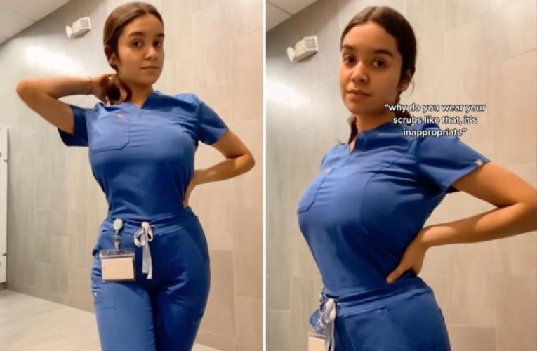 Nurse hits back at trolls who call scrubs ‘inappropriate’