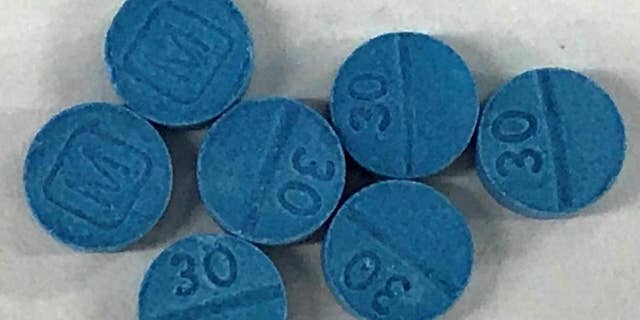 These illicit pills containing fentanyl were seized by the Montana Highway Patrol.