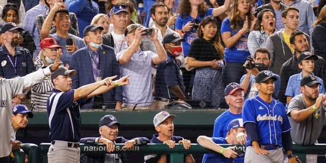 President Biden attends the annual Congressional Baseball Game at Nationals Park in Washington, D.C., on Sept. 29, 2021.