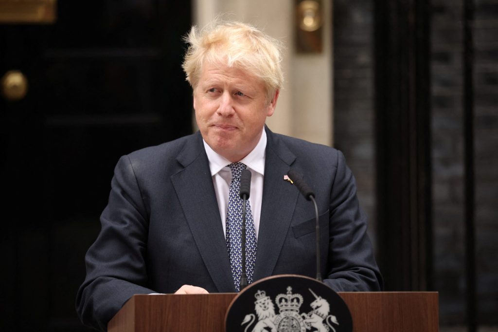 Boris Johnson announced his resignation last week.