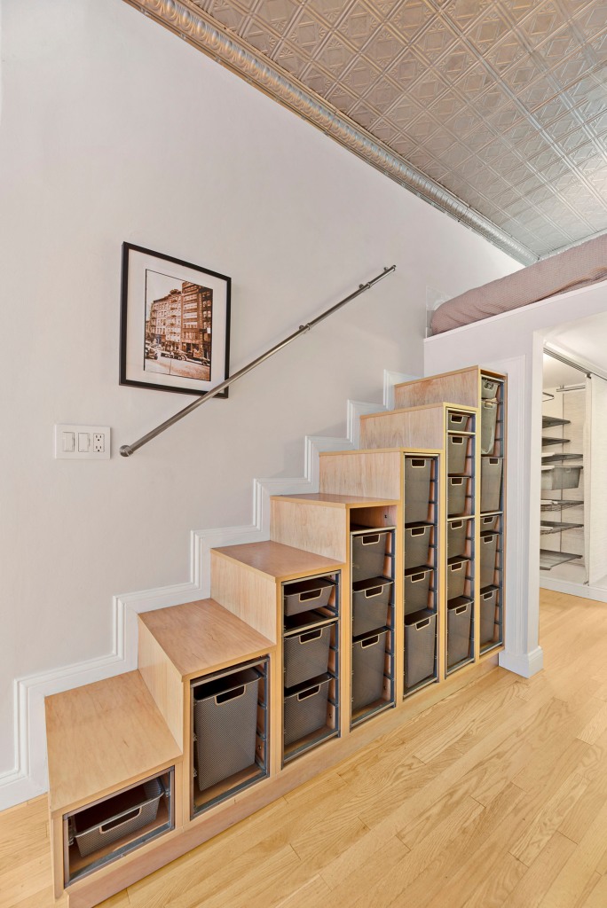 The stairs were also made for storage use.