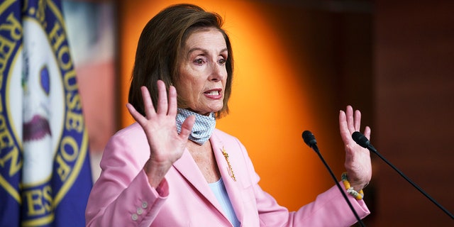 House Speaker Nancy Pelosi, D-Calif., condemned what she described as "the inappropriate use" of what appears to be "whips by Border Patrol officers." 